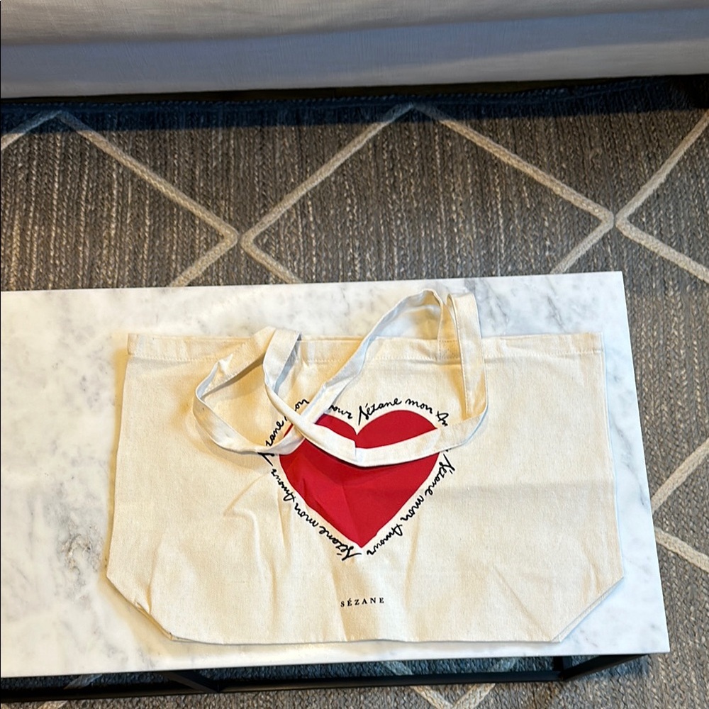Sezane Heart Tote